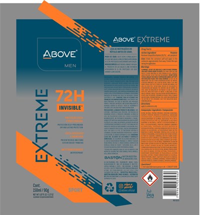 Label (Antitranspirante Above Extreme Sport 150ml   Ficha)
